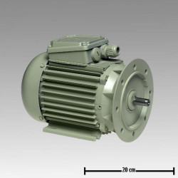 7038-2206-010 Мотор трёхфазного тока 0,55kW 3000/3600RPM 230/400V